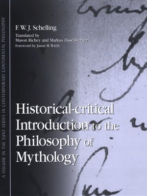 cover image of Historical-critical Introduction to the Philosophy of Mythology